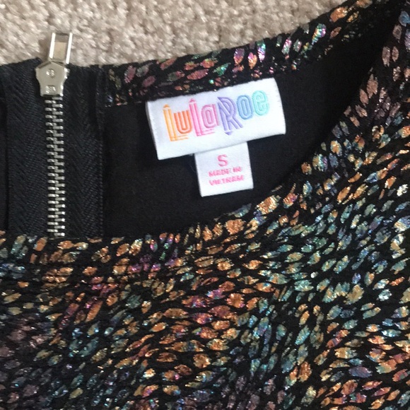 Lula Roe size small colorful metallic dress - Picture 6 of 6